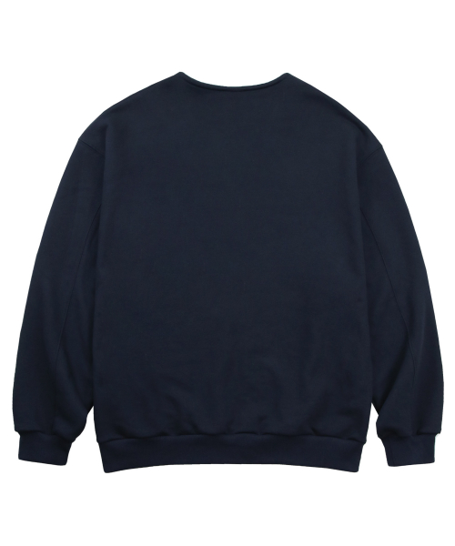 Свитшот с глубоким U-вырезом [NAVY]