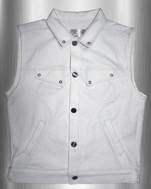PUNCHING дenim жилет (WHITE)