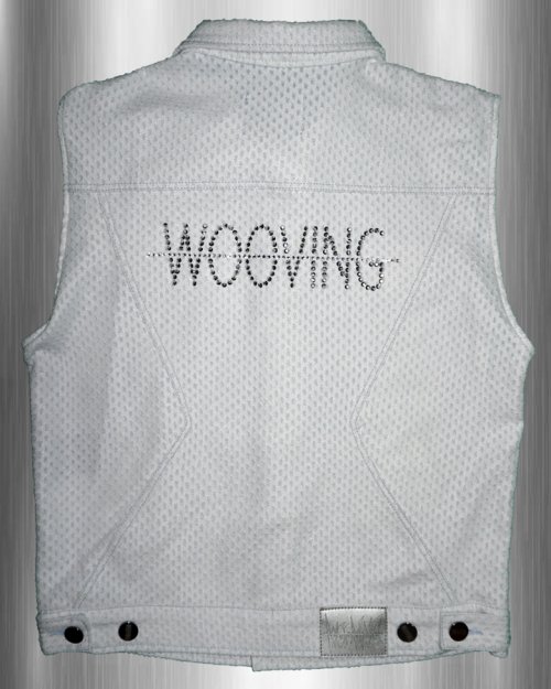PUNCHING дenim жилет (WHITE)