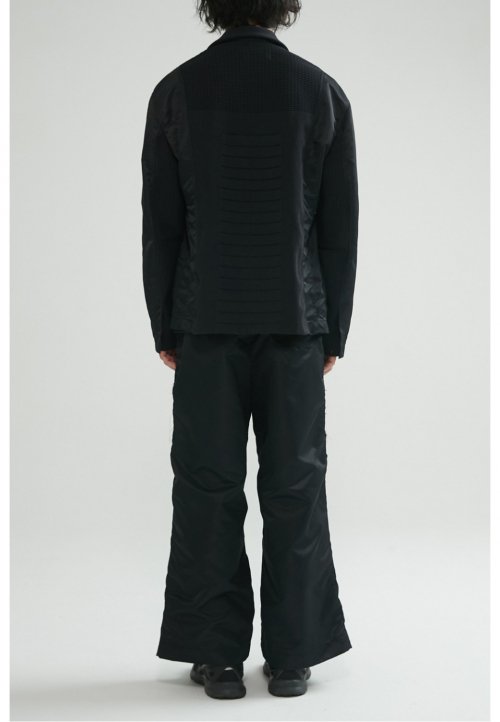 Knit Patched Jacket _RKJAS23602BKX