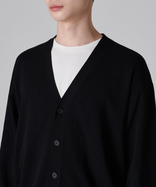 COOL TOUCH ESSENTIAL CARDIGAN[ BLACK]