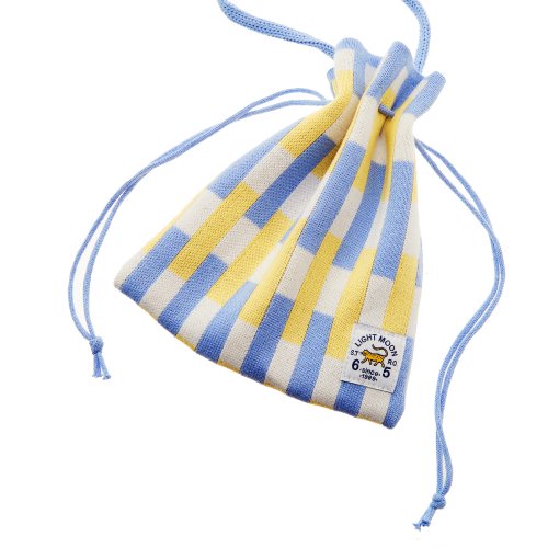 MULIT STRIPE KNIT POUCH BAG