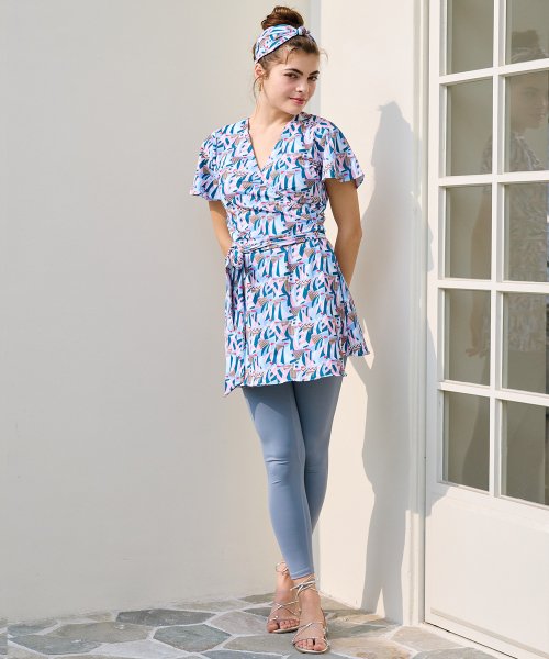V& A Wrap dress Sailing Boats