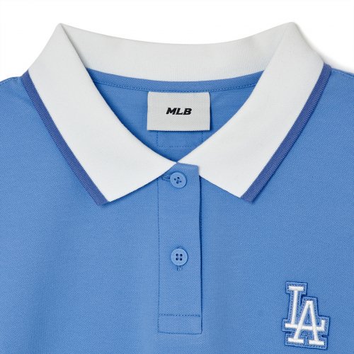 MLB Korea Street Style Short Sleeves Logo Polos (3FPQB0333-07SBS,  3FPQB0333-43IVS, 3FPQB0333-50BKS)