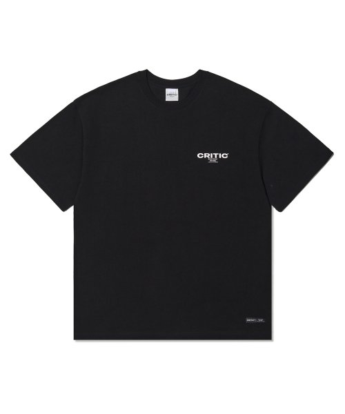 Black supreme store logo shirt