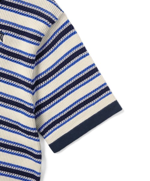 디스이즈네버댓(THISISNEVERTHAT) Stripe S/S Knit Polo Ivory