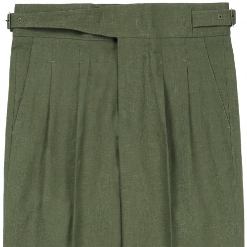 8s Linen Gurkha Trousers( Khaki)