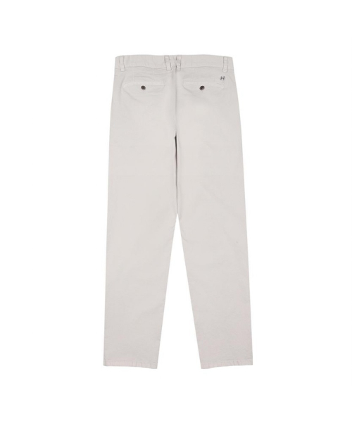 Брюки Garment Dye с одной складкой Tapered Fit White