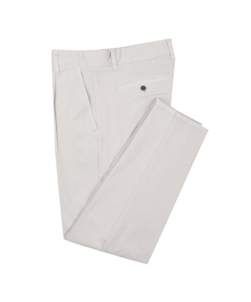 Брюки Garment Dye с одной складкой Tapered Fit White