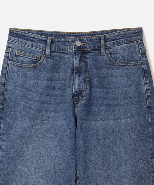 SEMI- WIDE STRAIGHT DENIM DARK NAVY