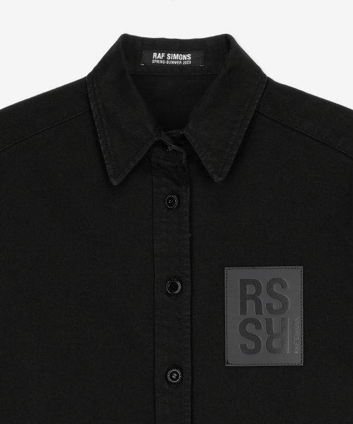 MUSINSA公式 | RAF SIMONS ロゴパッチシャツ - ブラック