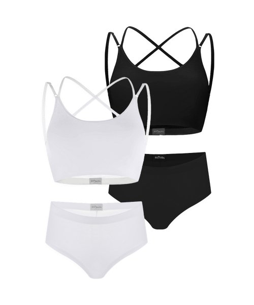 COVER UP BRALETTE PANTY 4PCS PACKAGE SET