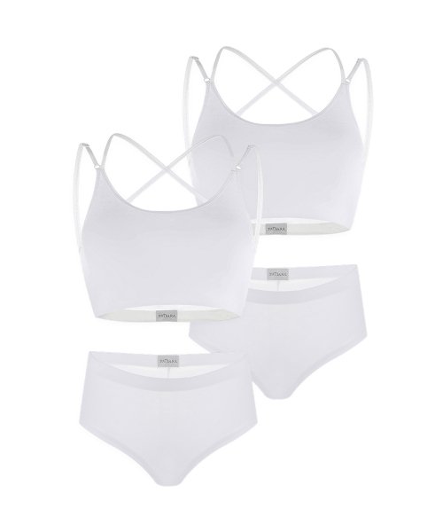 COVER UP BRALETTE PANTY 4PCS PACKAGE SET