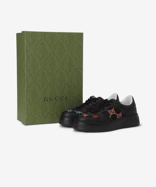 MUSINSA | GUCCI Men's GG Sneakers - Black / 726545AABBW1249
