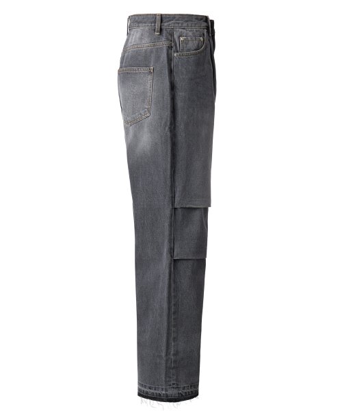 Джинсы парашюты washed Black