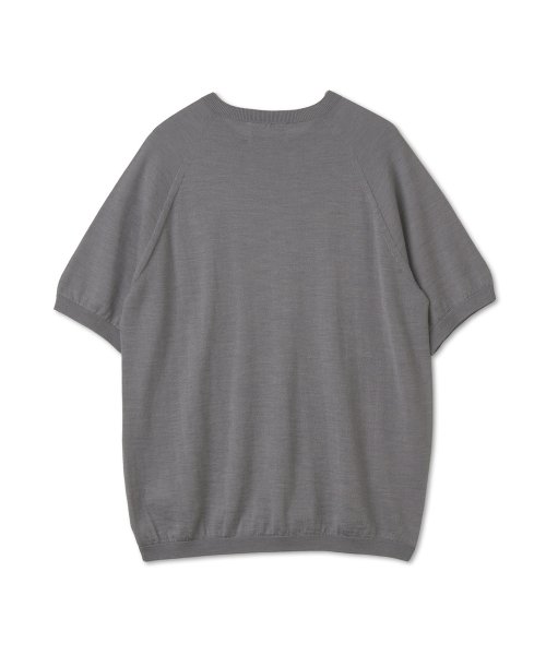 Вязаная футболка из шерсти мериноса Light Grey / WP181063