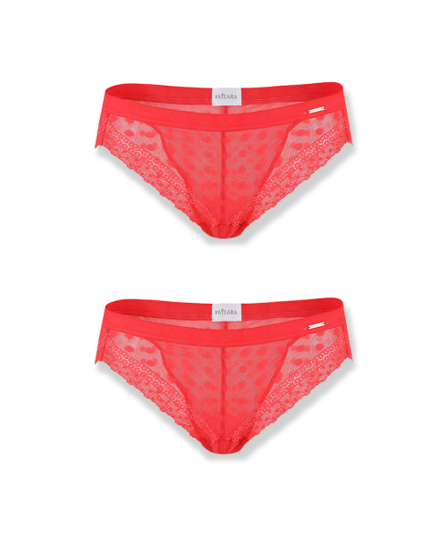 DOT LACE PANTY 2PCS PACKAGE SET