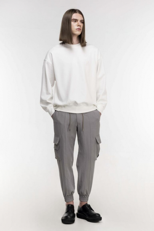 Легкие джоггеры под лен Slim Beige