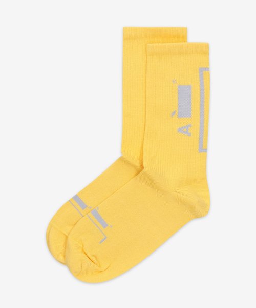 MUSINSA | A COLD WALL Bracket Socks - Yellow: Gray