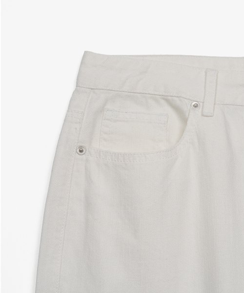 SL01 Summer Denim Wide Pants (OFF WHITE) thumbnail 5