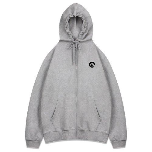 Оверсайз худи на молнии с базовым лого 5 Color [CHD_0002]