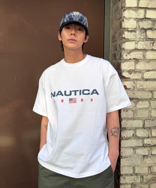 Футболка с флаговым лого 83 White NTS4786WHZ