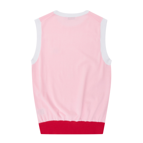flimsy Round Vest_L/розовый
