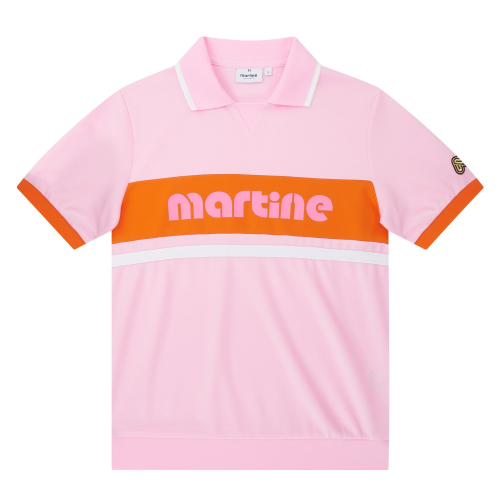 One Point Block поло Shirts_Pink