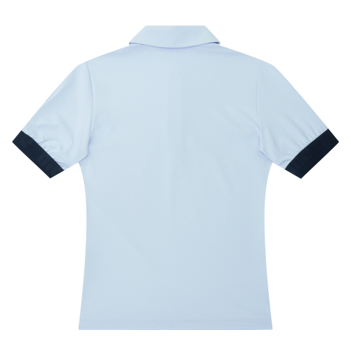 Button Frill поло Shirts_S/синий
