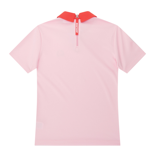 Cool Pique Back Zip-up Shirts_Pink