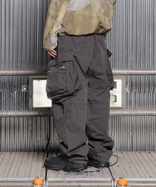 그레일즈(GRAILZ) OVAL LARGE FIT CARGO PANTS [GREY] - 사이즈 & 후기