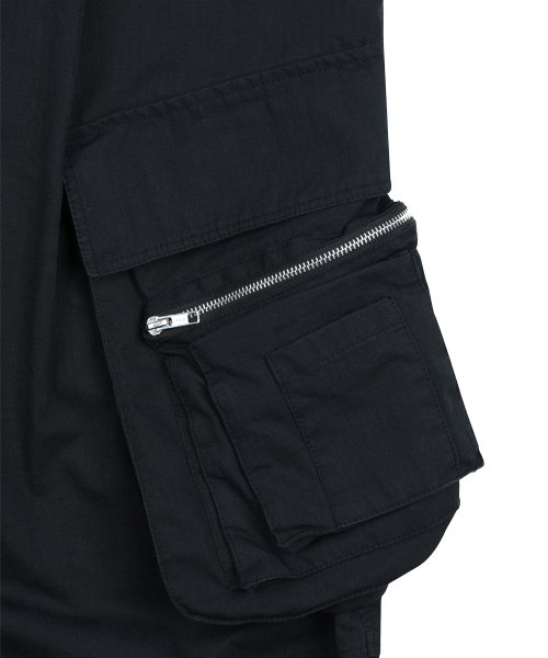 그레일즈(GRAILZ) OVAL LARGE FIT CARGO PANTS [BLACK] - 사이즈