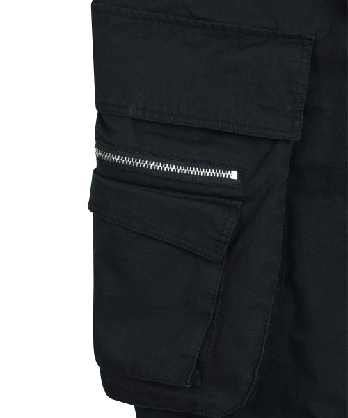 그레일즈(GRAILZ) OVAL LARGE FIT CARGO PANTS [BLACK] - 사이즈