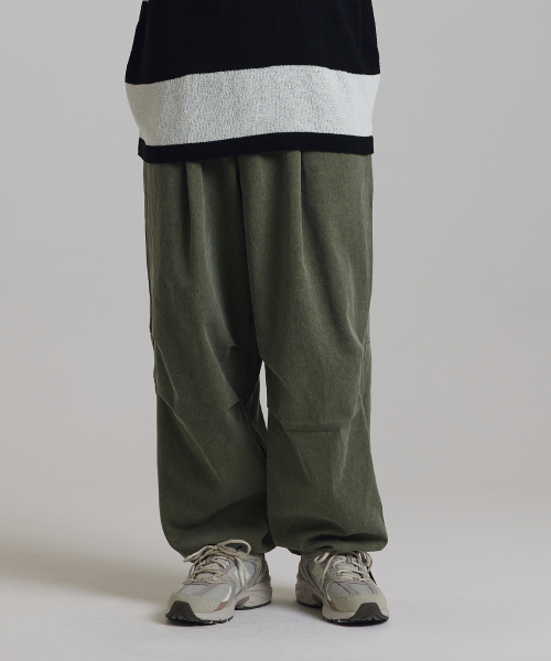 Пигментные биовыкрашенные шаровары Khaki