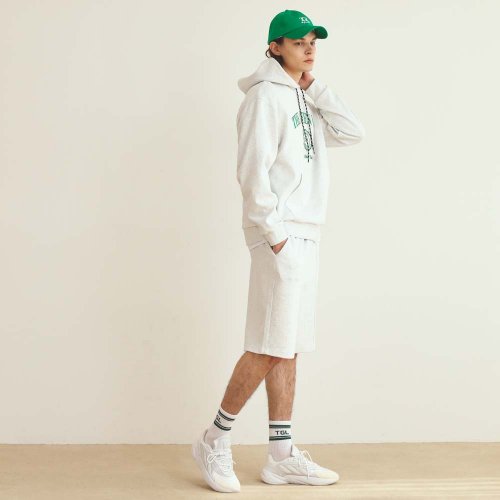 Спортивные шорты Essential 5/8 White Melange Green Black