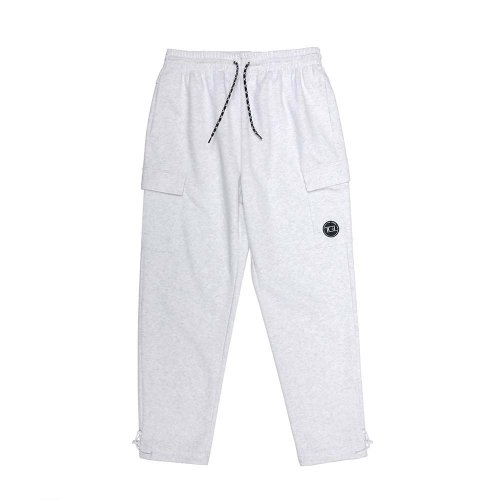 Брюки карго джоггеры [White Melange/Black]