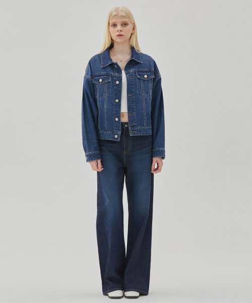 Джинсовая куртка оверсайз Dolman Sleeve (Indigo)