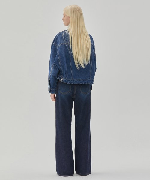 Джинсовая куртка оверсайз Dolman Sleeve (Indigo)