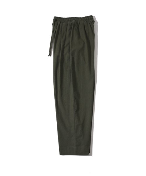 лен BANDING брюки [вайд FIT]_KHAKI