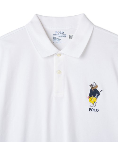 Рубашка поло Custom Slim Performance Bear - White