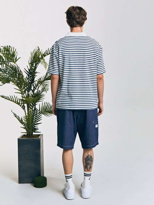 RETRO STRIPE поло T-рубашка