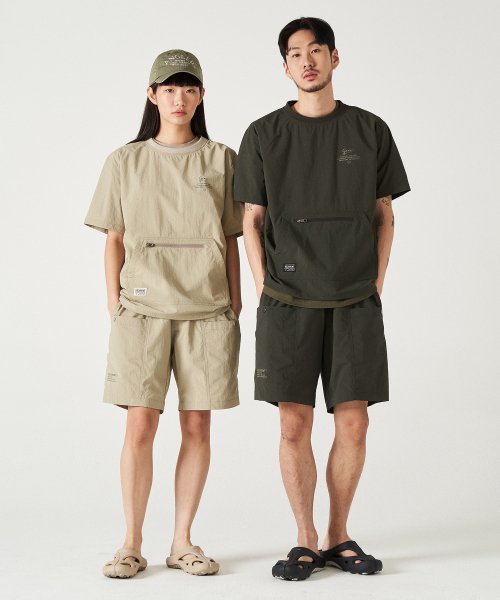 Ветровка с коротким рукавом KHAKI
