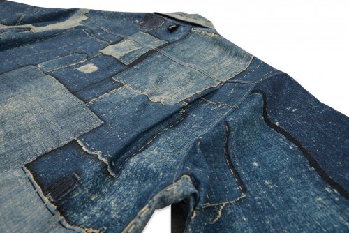 DV.LOT 682 INDIGO BORO рубашка