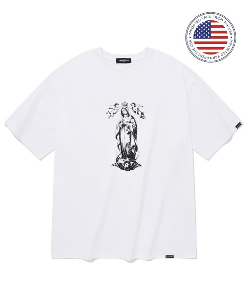 MUSINSA  SAINTPAIN SP Saint Small Logo T-Shirt - White