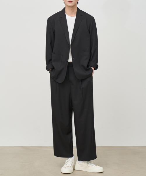 LIKE LINEN OVER-FIT BLAZER SET-up