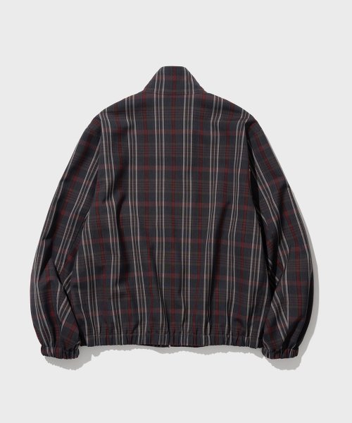 TOM BLOUSON JACKET (RED GREY CHECK)