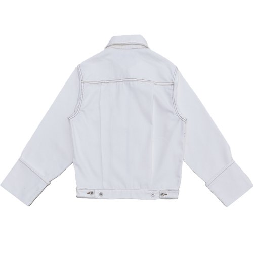 Джинсовая куртка с отворотами Non-fade_White