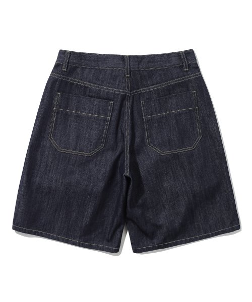 RAIN SLUB WASHING BURMUDA DENIM SHORTS (INDIGO)