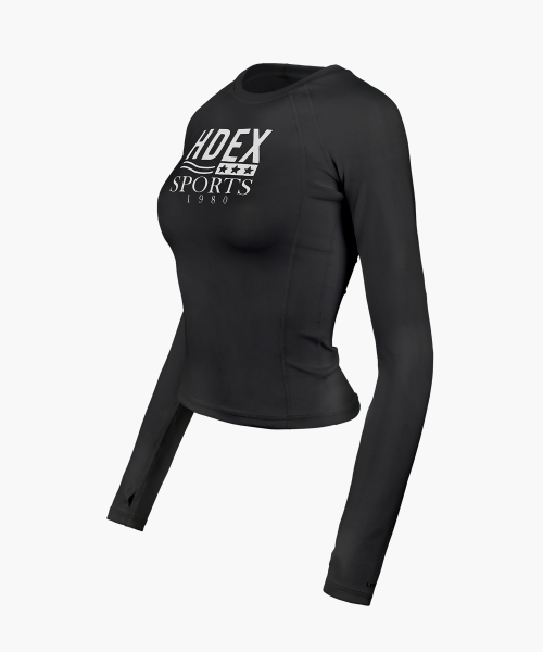 womens standard fit pullover rash guard 2 color