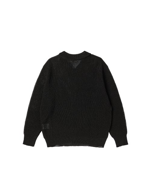 Кардиган с бумажным воротником (Black)